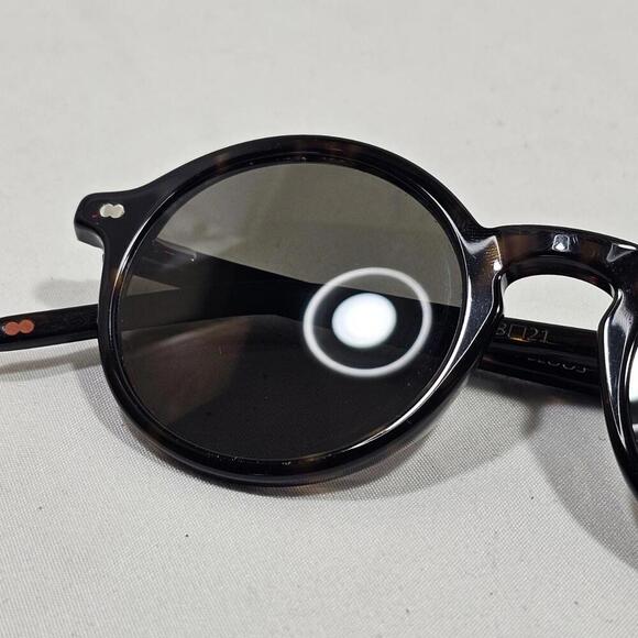 Christopher Cloos Pampelonne Brown Tourtise Shell Round Unisex Sunglasses 48-21 main image 13